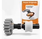 3881 - Eixo Completo Motor Ppa Dz Rio Coroa Z23 Engrenagem Z18 Dent