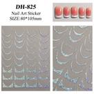 3D Gradiente Linha Francesa Adesivo De Unhas Diy Ferramenta De Adesivo De Decoração De Unhas