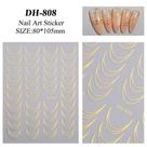 3D Gradiente Linha Francesa Adesivo De Unhas Diy Ferramenta De Adesivo De Decoração De Unhas