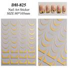 3D Gradiente Linha Francesa Adesivo De Unhas Diy Ferramenta De Adesivo De Decoração De Unhas