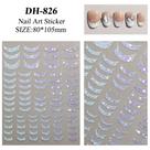 3D Gradiente Linha Francesa Adesivo De Unhas Diy Ferramenta De Adesivo De Decoração De Unhas