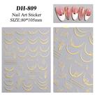 3D Gradiente Linha Francesa Adesivo De Unhas Diy Ferramenta De Adesivo De Decoração De Unhas