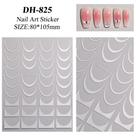 3D Gradiente Linha Francesa Adesivo De Unhas Diy Ferramenta De Adesivo De Decoração De Unhas