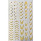 3D Gradiente Linha Francesa Adesivo De Unhas Diy Ferramenta De Adesivo De Decoração De Unhas