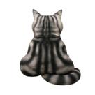 3d médio impresso gato almofada traseira brinquedo de pelúcia presente simulação gato travesseiro 51 cm