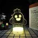 3D Night Light Acrylic Brawl Stars DIY Second DIY com base