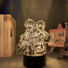 3D Night Light Acrylic Sword Art Online Série de anime Kirito
