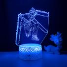 3D Night Light Anime Chainsaw Man USB Touch Gradient