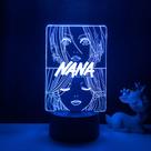 3D Night Light Anime Nana para decoração de quarto infantil