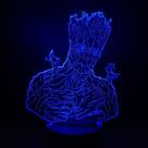 3D Night Light Guardiões da Galáxia Groot Colorful Touch