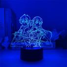3D Night Light Sword Art Online Kirito Visual Illusion