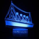 3D Night Light: Veleiros, navios, porta-aviões, porta-aviões, Titanics, Piratas