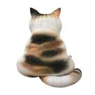 3d pequeno impresso gato almofada traseira brinquedo de pelúcia presente simulação gato travesseiro 43cm