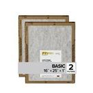 3M FPL01-2PK-24 Filtro Plano de Bandeja 16x25x1, Paquete de 2