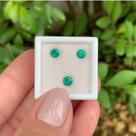 3ø Esmeralda Brilhante ø4mm 0,93ct
