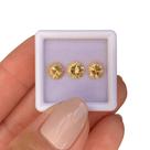 3ø Topázio Imperial Amarelo ø6mm 2,70ct 3ø Topázio Imperial Amarelo ø6mm 2,70ct