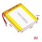 (3pcs) Bateria 605060 2500mah Com 2 Fios 6mm X 50mm X 60mm