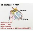 (3pcs)bateria 80 Mah 3,7v 401120 Mp3 Mp4 Mp5 (3pcs)bateria 80 Mah 3,7v 401120 Mp3 Mp4 Mp5