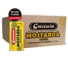 3Un Caixa De Sachês Mostarda Calcutá Amarela 7G Para Lanches Frango Salsichão Grelhados 144Un