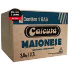 3Un Caixa Maionese Calcutá 2,8Kg Para Restaurante Lanches Petiscos Pastéis Batata Frita