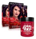 3un Coloração Beautycolor Kit 42.26 + Color Pots Vermelho Flame