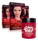 3un Coloração Beautycolor Kit 66.26 + Color Pots Vermelho Flame