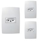 3un - Conjunto 4x2 Tomada 2P+T 10A Pialplus 615080