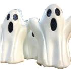 3un Estatueta Fantasma Fantasminha Mini Decoração Halloween
