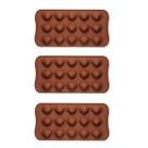 3un Forma Silicone Bombom Moldes finos Docinho conchinha
