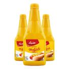 3Un Mostarda DAjuda Amarela 750G Para Lanches Frango Salsichão Grelhados