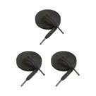 3un Par De Cadarço Flat Tênis Qualidade 140cm Cadarço Preto