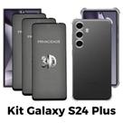 3UN Película 3D Privacidade + Capa Transparente para Samsung Galaxy S24 Plus