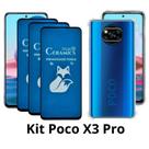 3UN Película Fosca privacidade + 1UN Capa Anti Choque para Xiaomi Poco X3 Pro