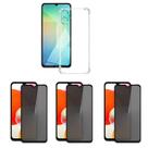 3UN Película Fosca Privativa 9D + Capinha Silicone TPU Para Samsung Galaxy A07