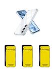 3UN Películas Cerâmica Fosca + Capa TPU Para Samsung Galaxy S25 Plus