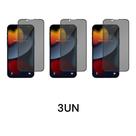 3UN Películas Protetoras Anti Espião 3D De Vidro Privacidade Para Iphone 14 Plus