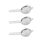 3un Peneira aço inox 13,5cm utensílio cozinha polvilhar