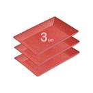 3un Petisqueira travessa Retangular 28cm servir Vermelho