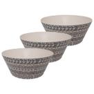 3un tigela saladeira bowl grande redonda fibra de bambu