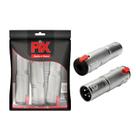 3x Adaptador Canon Xlr Macho X Jack P10 Fêmea Emenda Conector