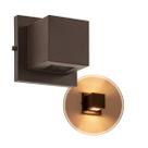 3x Arandela box 2 fachos G9 interna / externa luminária Marrom ST891