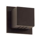 3x Arandela Box Cubo Pequena 6 Fachos MARROM Parede Muro St1317