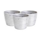 3X Cachepô Elegance Redondo 00 (0,4L) Branco NUTRIPLAN