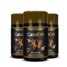 3x calcio kids 60caps mastigavel sabor morango hf suplements