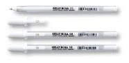 3X Caneta Gelly Roll Branca Sakura