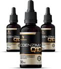 3x Coenzima Q10 100mg Por Porção em Gotas 30ml Tuttitflora