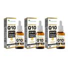 3x Coenzima Q10 100mg Ubiquinona Sublingual 30ml Sabor Laranja - Flora Nativa do Brasil