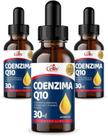 3x Coenzima Q10 (Ubiquinona) em Gotas Sabor Menta 30ml Celliv