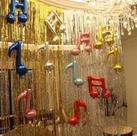 3X Cortina Papel Metálica Para Festa / Casamento