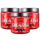3x Creatina 100% Pura Hardcore Integralmedica 300g